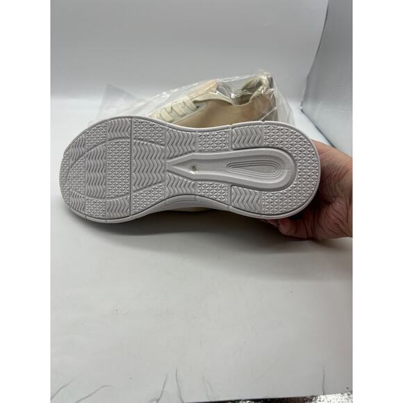 Urban Sport by J/Slides Women's Holly Athleisure Sneaker Beige White Knit NIB - Picture 6 of 8